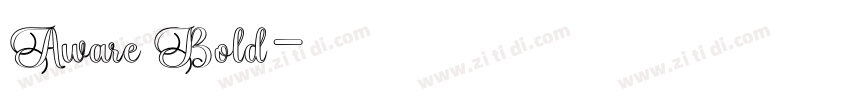 Aware Bold字体转换
